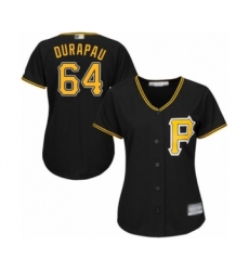 Women's Pittsburgh Pirates #64 Montana DuRapau Authentic Black Alternate Cool Base Baseball Player Jersey