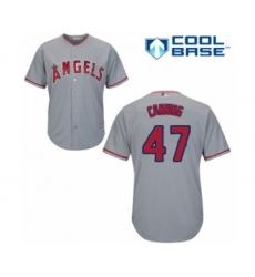 Youth Los Angeles Angels of Anaheim #47 Griffin Canning Authentic Grey Road Cool Base Baseball Player Jersey
