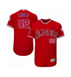 Men's Los Angeles Angels of Anaheim #52 Dillon Peters Red Alternate Flex Base Authentic Collection Baseball Player Jersey