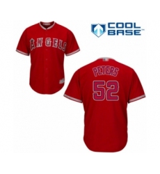 Youth Los Angeles Angels of Anaheim #52 Dillon Peters Authentic Red Alternate Cool Base Baseball Player Jersey