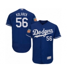 Men's Los Angeles Dodgers #56 Adam Kolarek Royal Blue Flexbase Authentic Collection Baseball Player Jersey