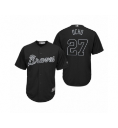 Men's Atlanta Braves #27 Austin Riley Ocho Black 2019 Players' Weekend Replica Jersey