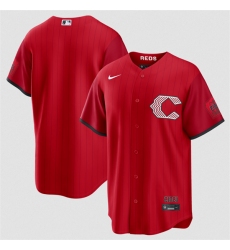 Men's Cincinnati Reds Blank Red 2026 City Connect Stadium Stitched Baseball Jersey