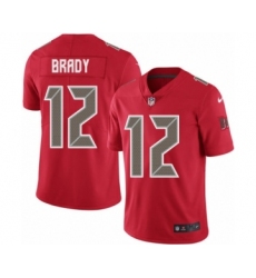 Youth Tampa Bay Buccaneers #12 Tom Brady Limited Red Rush Vapor Untouchable Football Jersey