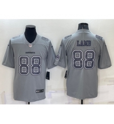 Men's Dallas Cowboys #88 CeeDee Lamb LOGO Grey Atmosphere Fashion 2022 Vapor Untouchable Stitched Nike Limited Jersey