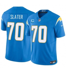 Men's Los Angeles Chargers #70 Rashawn Slater Blue 2026 F.U.S.E. 2-Star C Vapor Limited Football Stitched Jersey