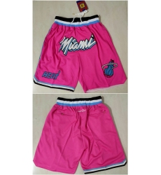 Men's Miami Heat Pink Shorts (Run Small)