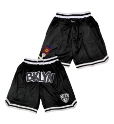 Men's Brooklyn Nets Just Don Black Shorts (Run Smaller)