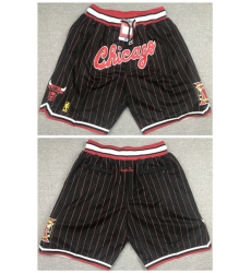 Mens Chicago Bulls Black Mitchell&Ness Shorts (Run Small)