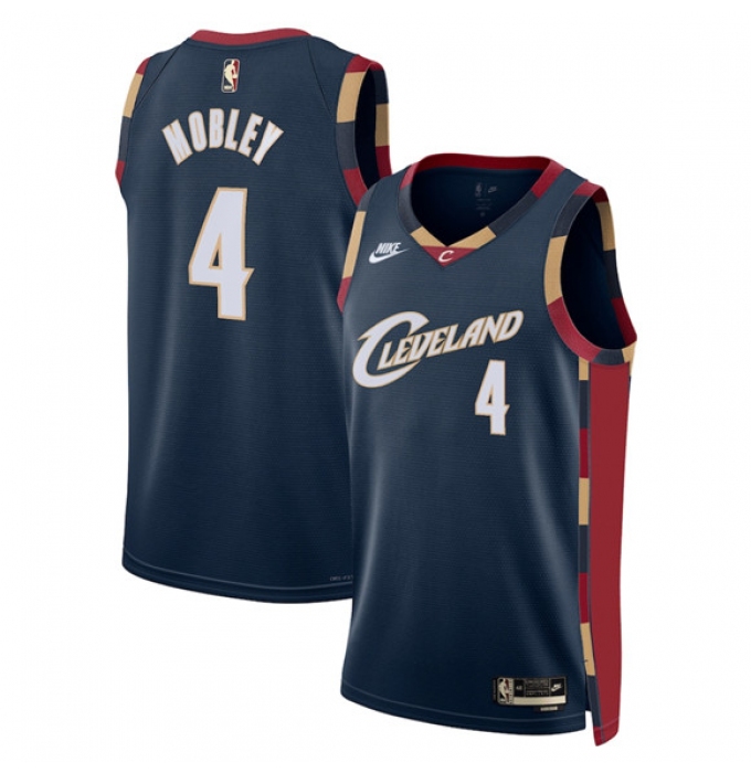 Men's Cleveland Cavaliers #4 Evan Mobley Navy 2025 Classic Edition Stitched Jersey
