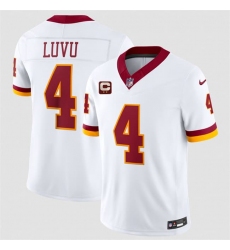 Men's Washington Commanders #4 Frankie Luvu White 2026 F.U.S.E. With 2-Star C Vapor Limited Football Stitched Jersey