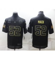 Men's Los Angeles Chargers #52 Khalil Mack Black Salute To Service Limited Stitched Jersey