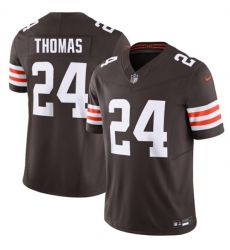 Men's Cleveland Browns #24 Daniel Thomas Brown 2026 F.U.S.E. Vapor Limited Football Stitched Jersey