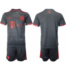 Men's FC Bayern München Blank 22-23 Black Away Soccer Jersey Suit