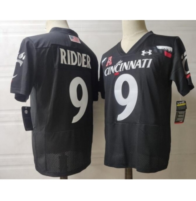 Men's Cincinnati Bearcats #9 Desmond Ridder Alumni Black NCAA Jersey College Football