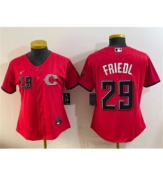Youth Cincinnati Reds #29 TJ Friedl Red 2026 City Connect Stadium Stitched Baseball Jersey