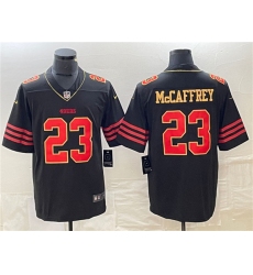 Men's San Francisco 49ers #23 Christian McCaffrey Black Stitched Jersey