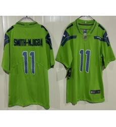 Men's Seattle Seahawks #11 Jaxon Smith-Njigba Limited Green Vapor Jersey