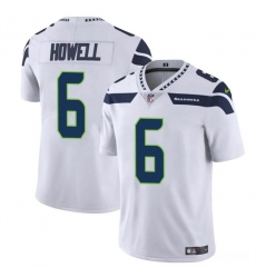 Men's Seattle Seahawks #6 Sam Howell White Vapor Limited Football Stitched Jersey