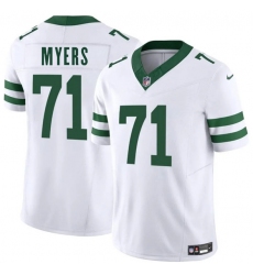 Men's New York Jets #71 Josh Myers White 2025 F.U.S.E. Vapor Untouchable Limited Football Stitched Jersey