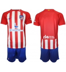 Men's Atlético de Madrid Blank 2023-24 Red Home Soccer Jersey