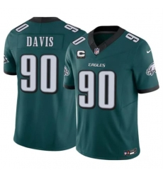 Men's Philadelphia Eagles #90 Jordan Davis Green 2026 F.U.S.E. 1-Star C Vapor Untouchable Limited Football Stitched Jersey