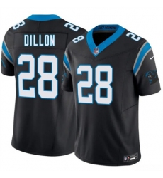 Men's Carolina Panthers #28 A.J. Dillon Black 2026 F.U.S.E. Vapor Limited Football Stitched Jersey