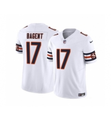 Men's Nike Chicago Bears #17 Tyson Bagent White 2023 F.U.S.E. Vapor Untouchable Limited Football Stitched Jersey