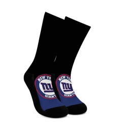 New York Giants For Bare Feet Men's NFL Stripe Deuce Performance Crew Socks