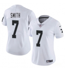 Women's Las Vegas Raiders #7 Geno Smith White 2025 Vapor Football Stitched Jersey(Run Small)