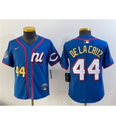 Women's National League #44 Elly De La Cruz Blue 2025 All-Star Edition Limited Stitched Baseball Jersey(Run Small)