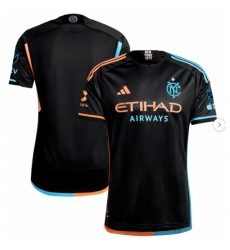 Men's New York City FC adidas Black 2024 24 7 Kit Authentic Jersey