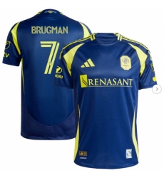 Mens Nashville SC Gastón Brugman adidas Navy 2025 The Heart Of Nashville Kit Authentic Player Jersey