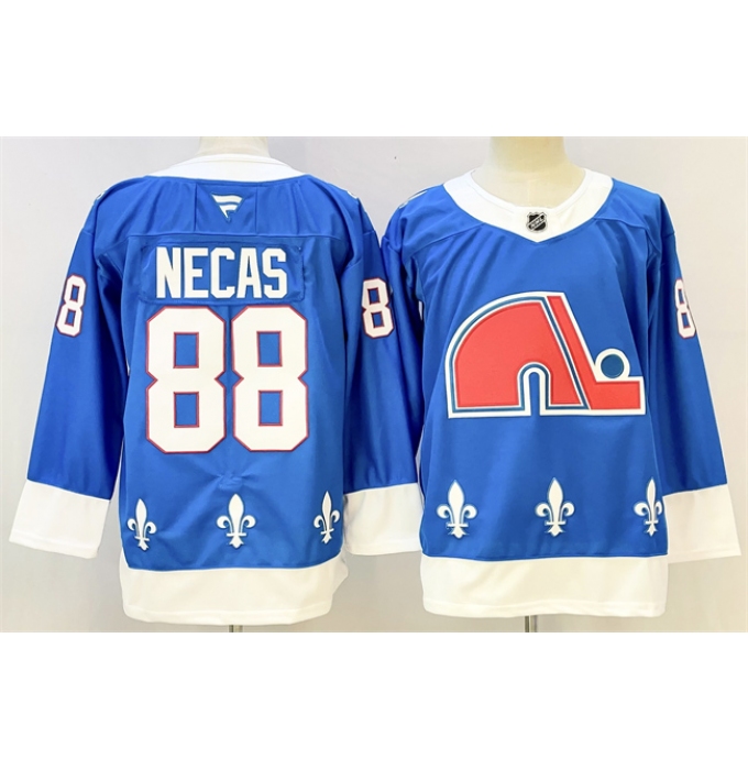 Men's Colorado Avalanche #88 Martin Necas Blue 2025 Stitched Hockey Jersey