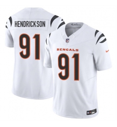 Men's Cincinnati Bengals #91 Trey Hendrickson White 2025 F.U.S.E. Vapor Untouchable Limited Football Stitched Jersey
