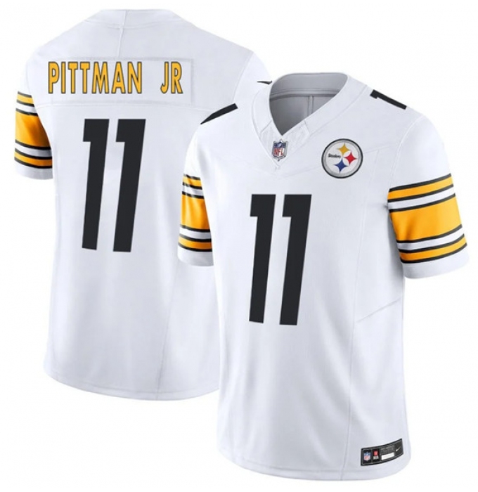 Men's Pittsburgh Steelers #11 Michael Pittman Jr. White F.U.S.E. Vapor Limited Football Stitched Jersey