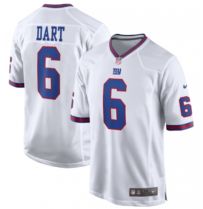 Men's New York Giants Jaxson Dart Nike White Alternate Vintage White Game Jersey