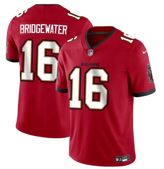 Men's Tampa Bay Buccaneers #16 Teddy Bridgewater Red Vapor Limited Football Stitched Jersey