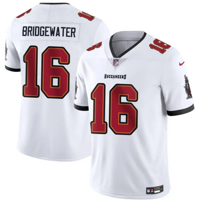 Men's Tampa Bay Buccaneers #16 Teddy Bridgewater White Vapor Limited Football Stitched Jersey