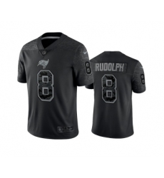 Men's Tampa Bay Buccaneers #8 Kyle Rudolph Black Reflective Limited Stitched Jersey