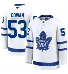 Men's Toronto Maple Leafs #53 Easton Cowan White Authentic Jersey