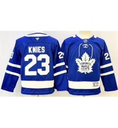 Youth Toronto Maple Leafs #23 Matthew Knies Fanatics Home Blue Premium Player Jersey