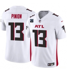 Men's Atlanta Falcons #13 Bradley Pinion White 2025 F.U.S.E With 1-Star C Vapor Untouchable Limited Football Stitched Jersey