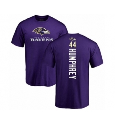 Football Baltimore Ravens #44 Marlon Humphrey Purple Backer T-Shirt