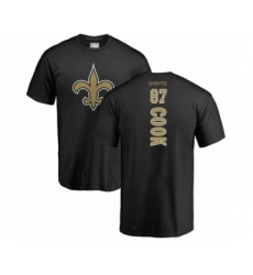 Football New Orleans Saints #87 Jared Cook Black Backer T-Shirt