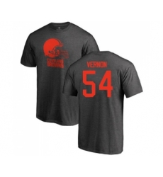 Football Cleveland Browns #54 Olivier Vernon Ash One Color T-Shirt
