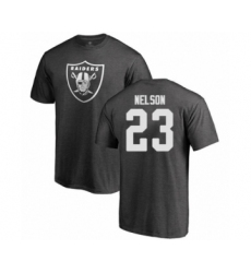 Football Oakland Raiders #23 Nick Nelson Ash One Color T-Shirt