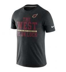 NFL Men Arizona Cardinals Nike Black 2015 NFC West Division Champions T-Shirt