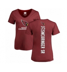 NFL Women's Nike Arizona Cardinals #35 D.J. Swearinger SR Maroon Backer T-Shirt