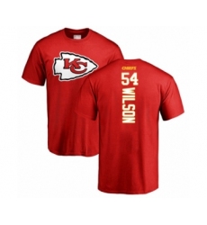 Football Kansas City Chiefs #54 Damien Wilson Red Backer T-Shirt